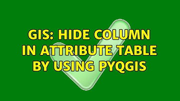 GIS: Hide column in attribute table by using PyQGIS