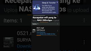 tes kecepatan download NAS Qnap #1
