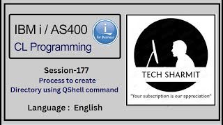 deleting directory using Qshell commands mkdir | ibmi training | as400 tutorial | as400 | ibm clle |