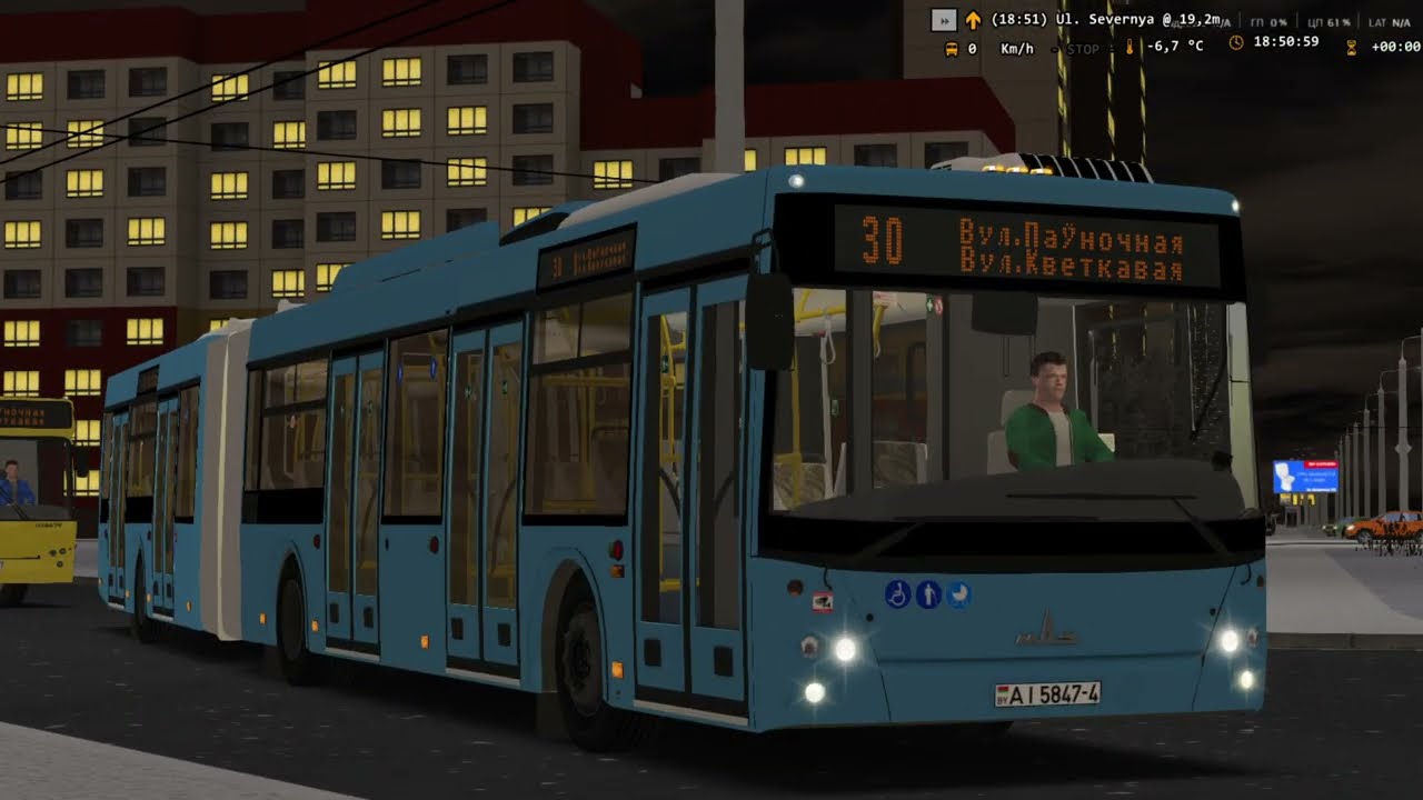 OMSI2, Новобобруйск, (30), МАЗ 215.069 2018г, с информатором