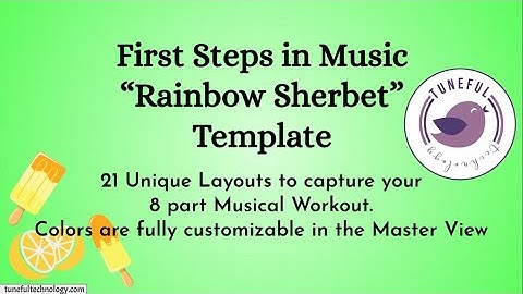 First Steps In Music Lesson Template demo