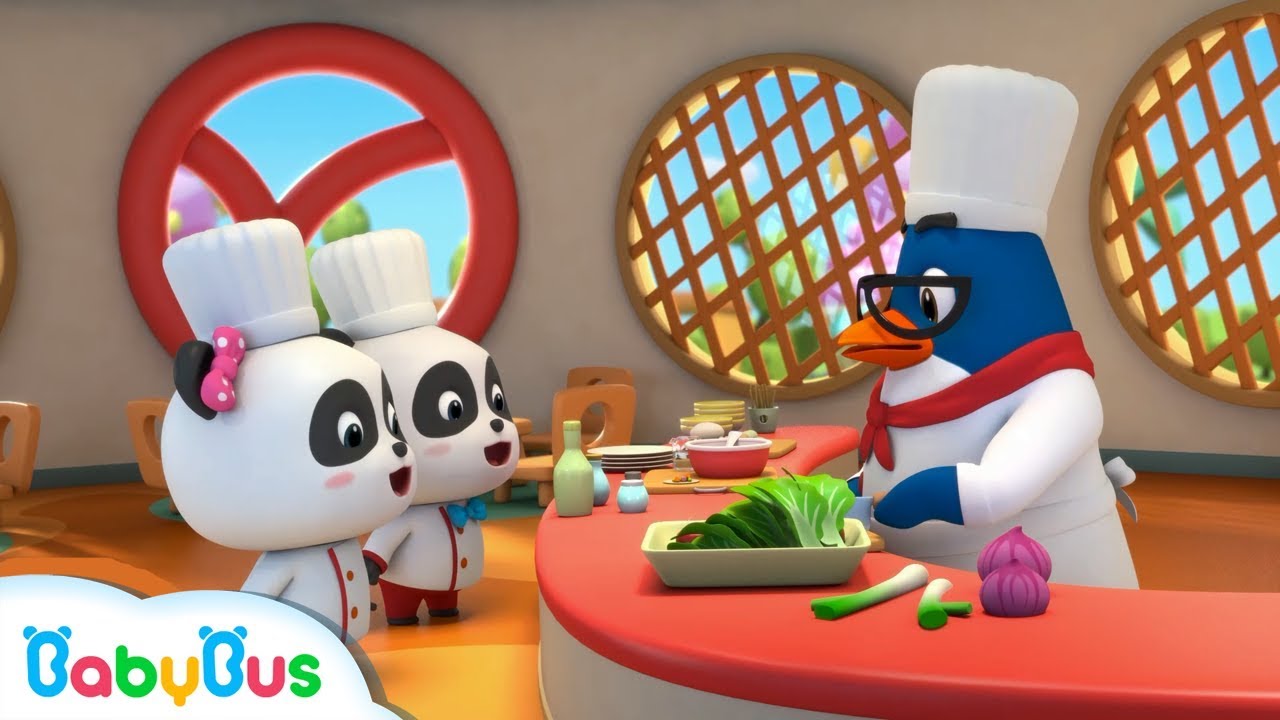 Baby Panda Learns Cooking | Chinese Recipes | Kids Role Playing | BabyBus