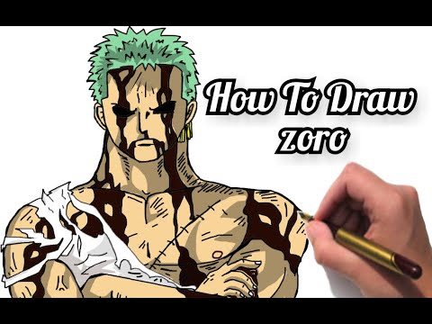 How To Draw Zoro | رسم زورو - YouTube