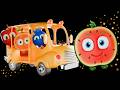 Les roues de l'autobus | Dessins animés de fruits rigolos & Comptines 🚌🍌