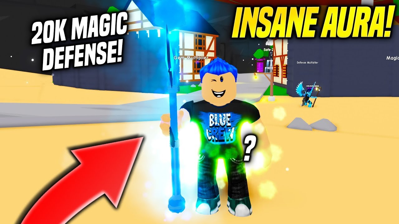 I Got An Insane Aura In Wizard Training Simulator New Update So Cool Roblox Youtube - magic aura roblox