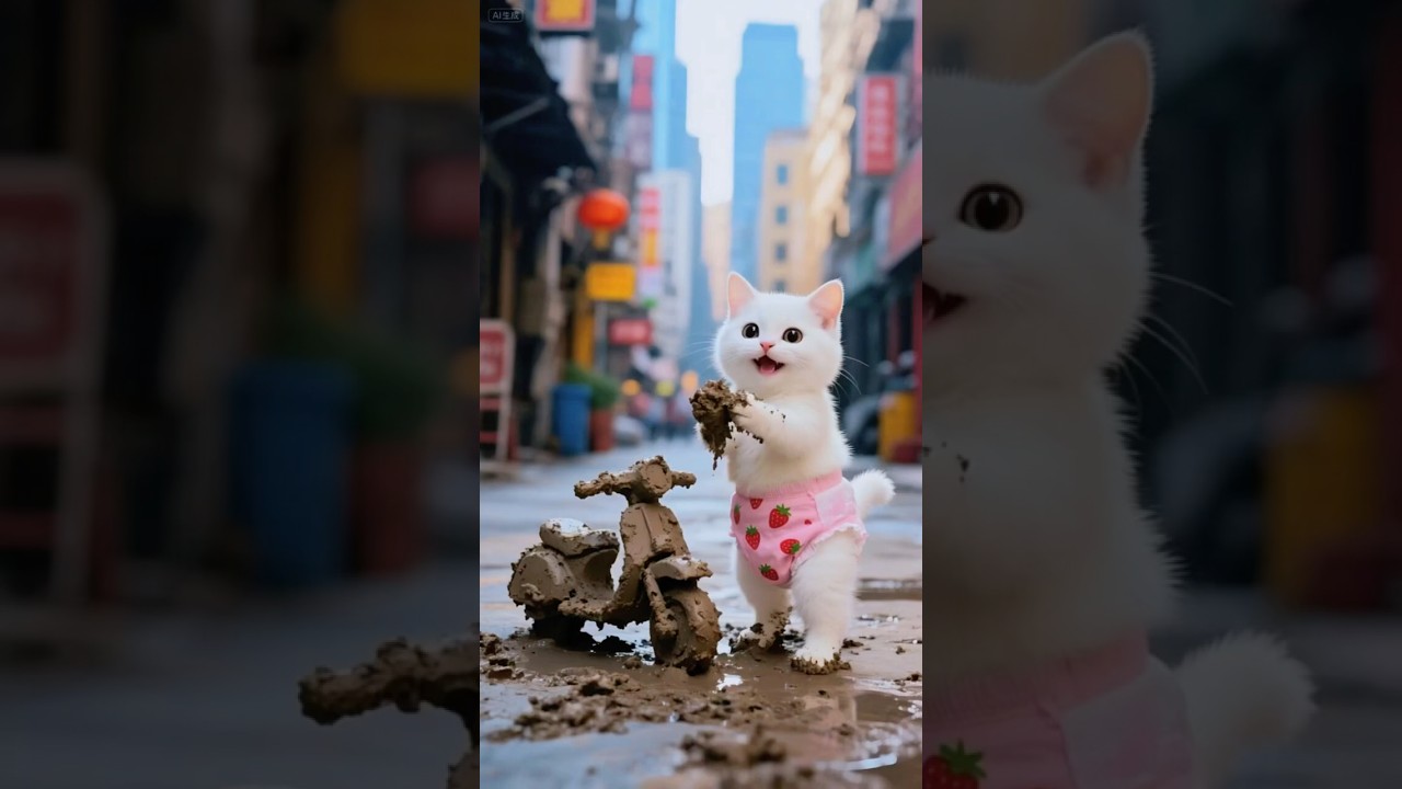 Cat took his revenge 👊      