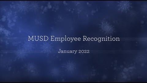 Employee Recognition Video - Jan 2022