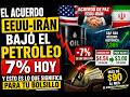 Petróleo cayó 7% hoy por EEUU-Irán — cómo te afecta el bolsillo