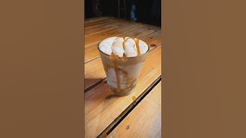 Caramel latte #latte #asmr #coffee #shorts