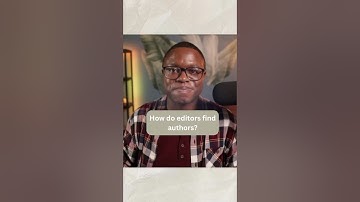 How do editors find authors to work with? #bookwriting #selfpublishing