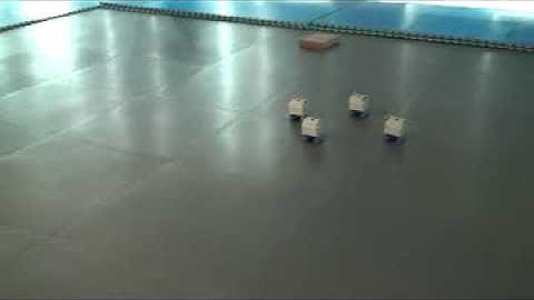 diamond formation of 4 wheeled mobile robots