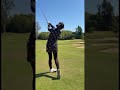 ボール右側、低い弾道で2段グリーン上へ #ゴルフ