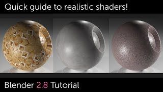 Blender 2.8 Materials Setup (Realistic Eevee / Cycles Base Shaders)