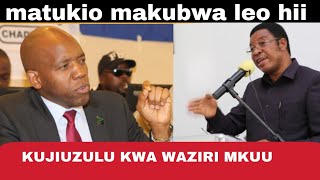 JAMES MBATIA ALEZA HAYA MAZITO KUJIUZULU KWA WAZIRI MKUU