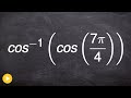 How to evaluate for the composition of two trigonometric functions