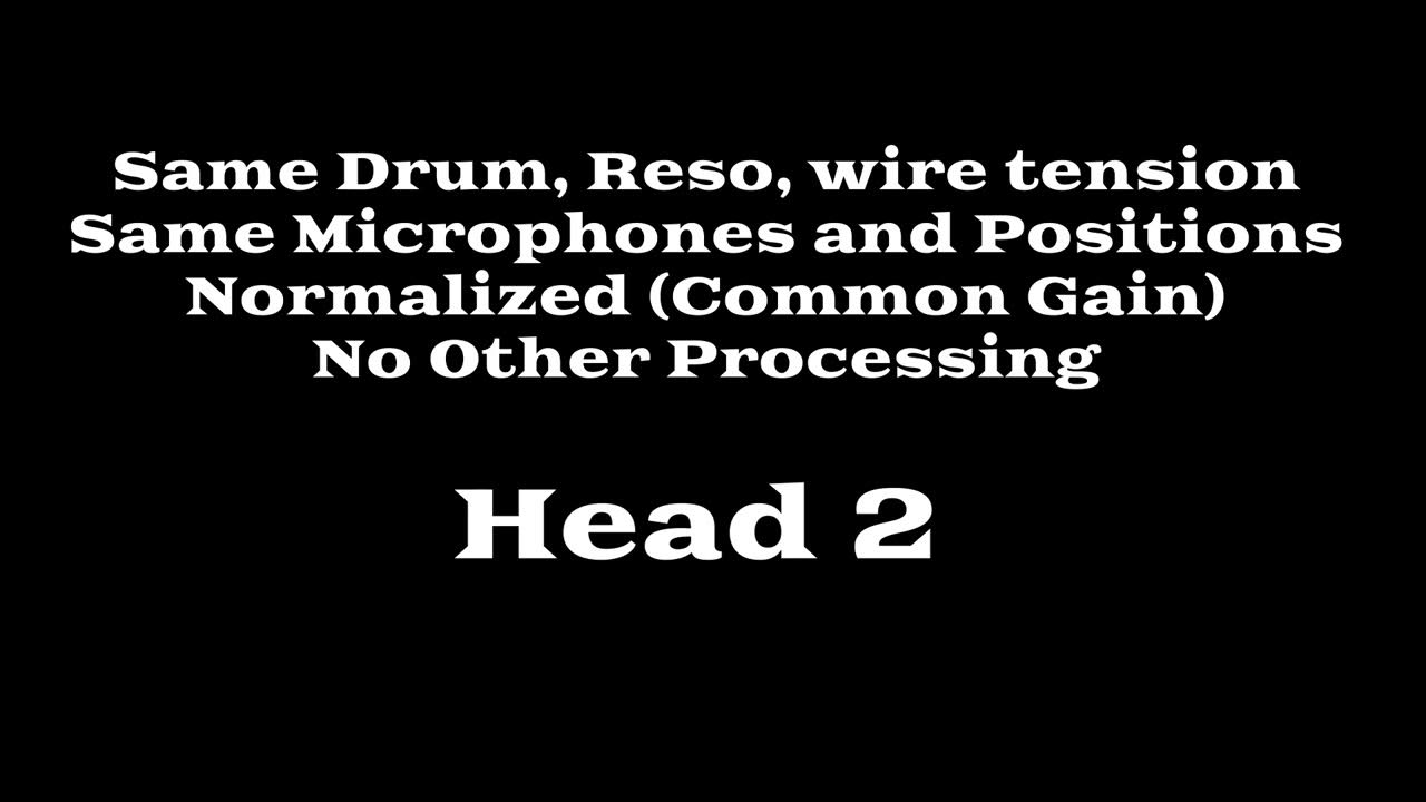 Snare Batter Head Comparison YouTube