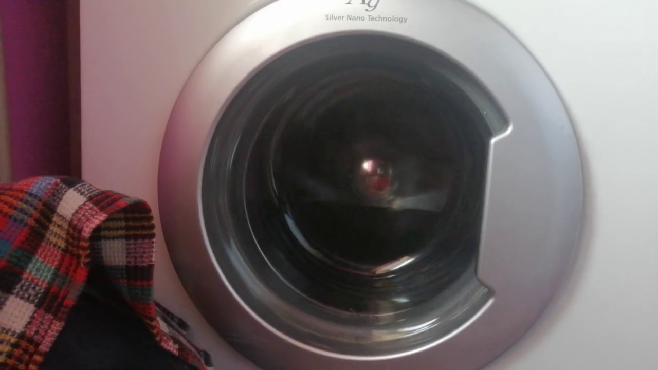 Отжим стиральной машины программа "ПОЛОСКАНИЕ И ОТЖИМ" - YouTube