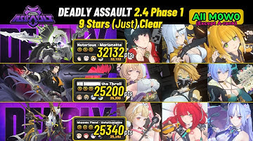 M0W0 Yixuan x Yidhari x Alice | Deadly Assault 2.3 Phase 3 | 9 Stars Just Clear | Zenless Zone Zero