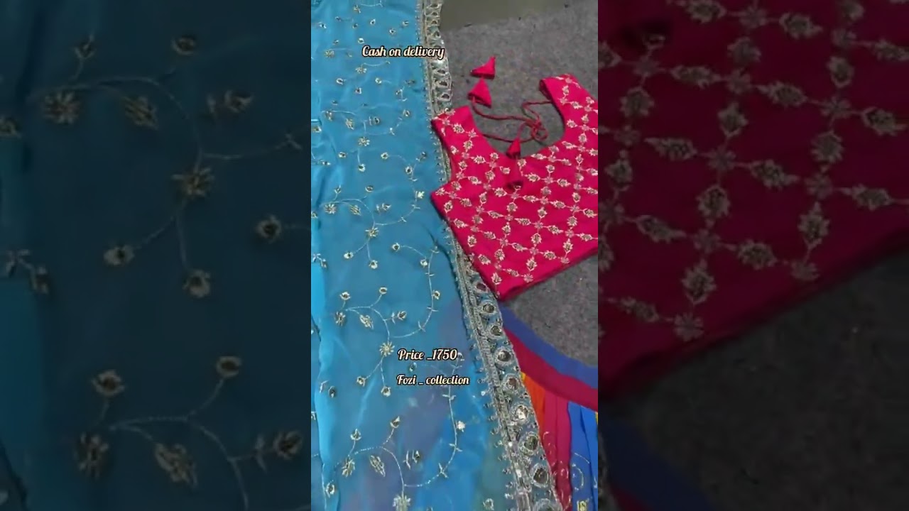 💃Lehenga choli💃*Multi Colour Digital Print Embroidered 