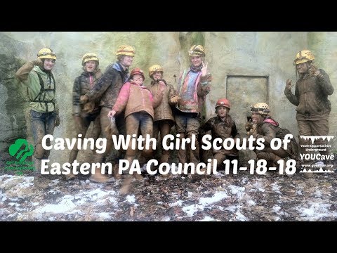 Caving With Girl Scouts of Eastern Pennsylvania Council 11/18/18