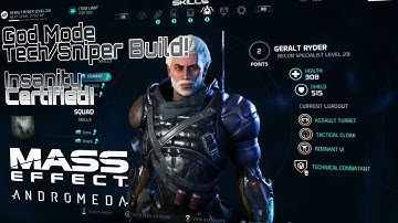 Mass Effect Andromeda - God Mode - Unlimited Ammo Tech-Sniper Build! Insanity Certified!