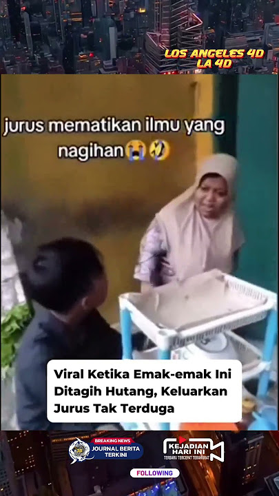Video Viral Ketika Emak-emak Ini Ditagih Hutang, Keluarkan Jurus Tak Terduga
