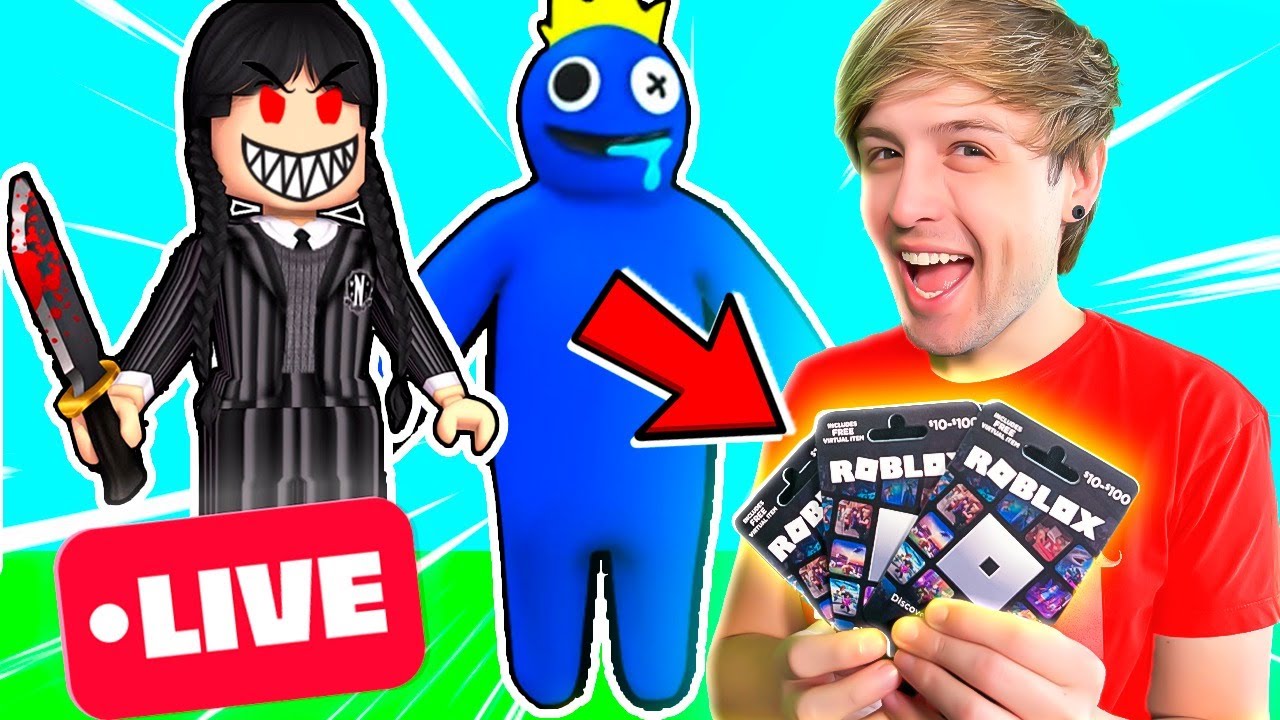 ROBLOX JOGANDO COM INSCRITOS E ROBUX GRÁTIS! ✨🤑 #roblox #robux 