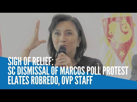 Sigh of relief: SC dismissal of Marcos poll protest elates Robredo, OVP staff