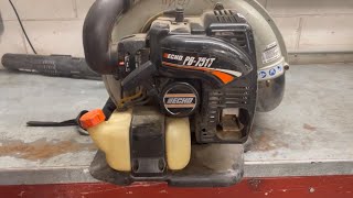 Recoil Starter on an Echo Leaf Blower