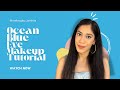 OCEAN BLUE EYE MAKEUP TUTORIAL🩵✨