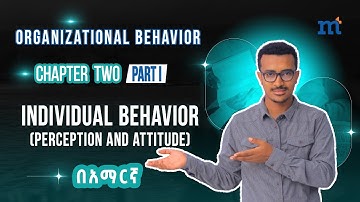 Understanding Individual Behavior in the Workplace: Perception and Attitude