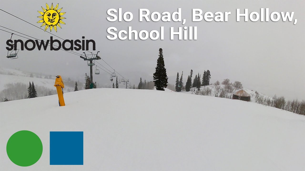 Snowbasin - Slo Road to Bear Hollow to School Hill