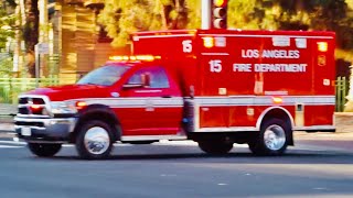 LAFD Rescue 15 Responding