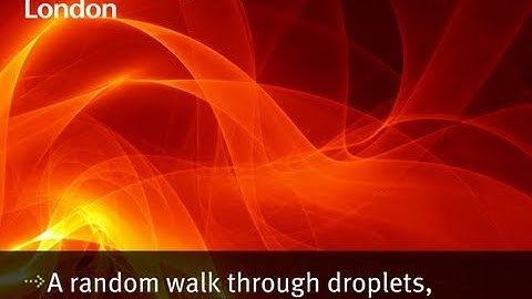 A random walk through droplets, powders and flames