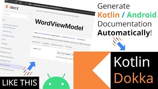 How to use Dokka Documentation Engine for Android Gradle App to generate KDoc, Javadoc automatically screenshot 1