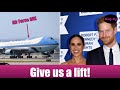 DENIED! Harry &amp; Meghan Markle asked for a ride on Air Force One after Queen’s funeral