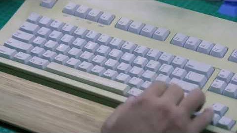 Keebs - Typing Test - AEK - Apple Extended Keyboard - Orange Alps