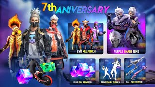 7th Anniversary Free Rewards 🥳🤯| Cobra Bundle Return | Free Fire New Event | Ff New Event