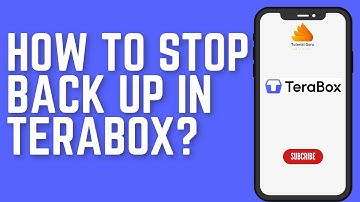 How to Stop Back Up in Terabox?
