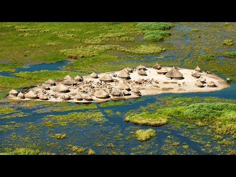 アフリカ大陸最大のスッド湿地に居住しているナイロート族