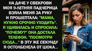 картинка: На даче свекрови моя 9-летняя падчерица взяла меня за руку: 