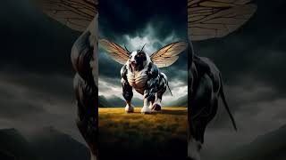 AI generated video 🐄➕🐝❓ #aiart #butifyoucloseyoureyes #midjourney #dothingsyoudontwanttodo #pitbull