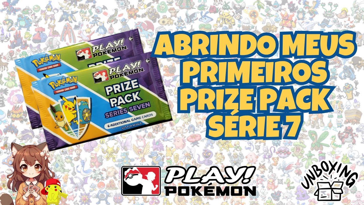 Pokemon Prize Pack ポケモン プライズ パック Abrindo meus primeiros PACOTE DE PRÊMIO SÉRIE 7! Será que dei
