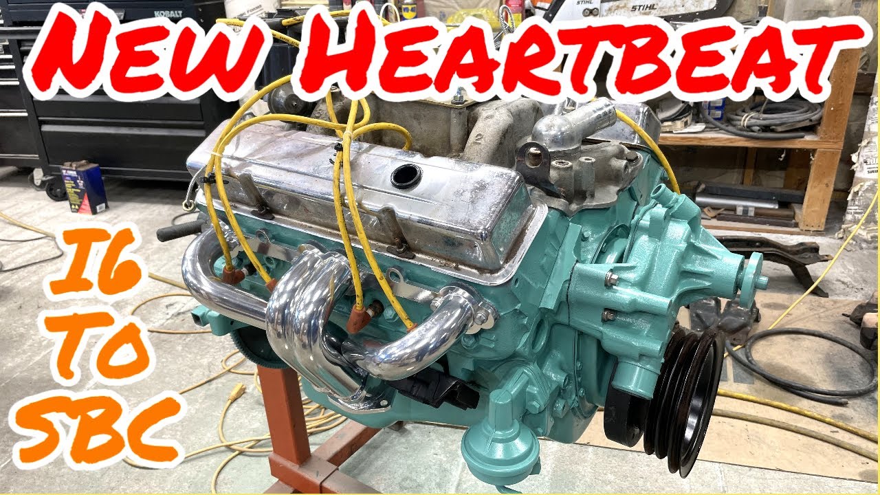 Inline 6 to 350 SBC Swap - 1968 GMC - YouTube