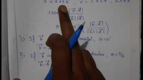 12thmaths ||Applications of vector algebra || Angle between two straight lines formula