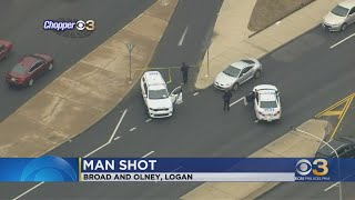 Man is in critical condition after being shot on Broad and Olney Thursday morning