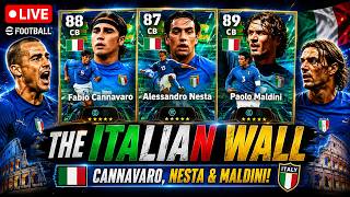 π΄ LIVE | THE ITALIAN WALL - CANNAVARO, NESTA & MALDINI! π± | eFOOTBALL 2027
