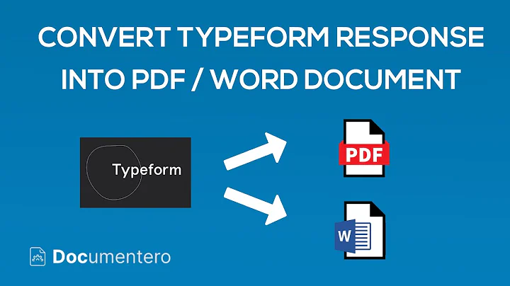 TypeForm回答からの自動ドキュメント生成（PDF＆Word）【Zapier＆ドキュメンタリー】