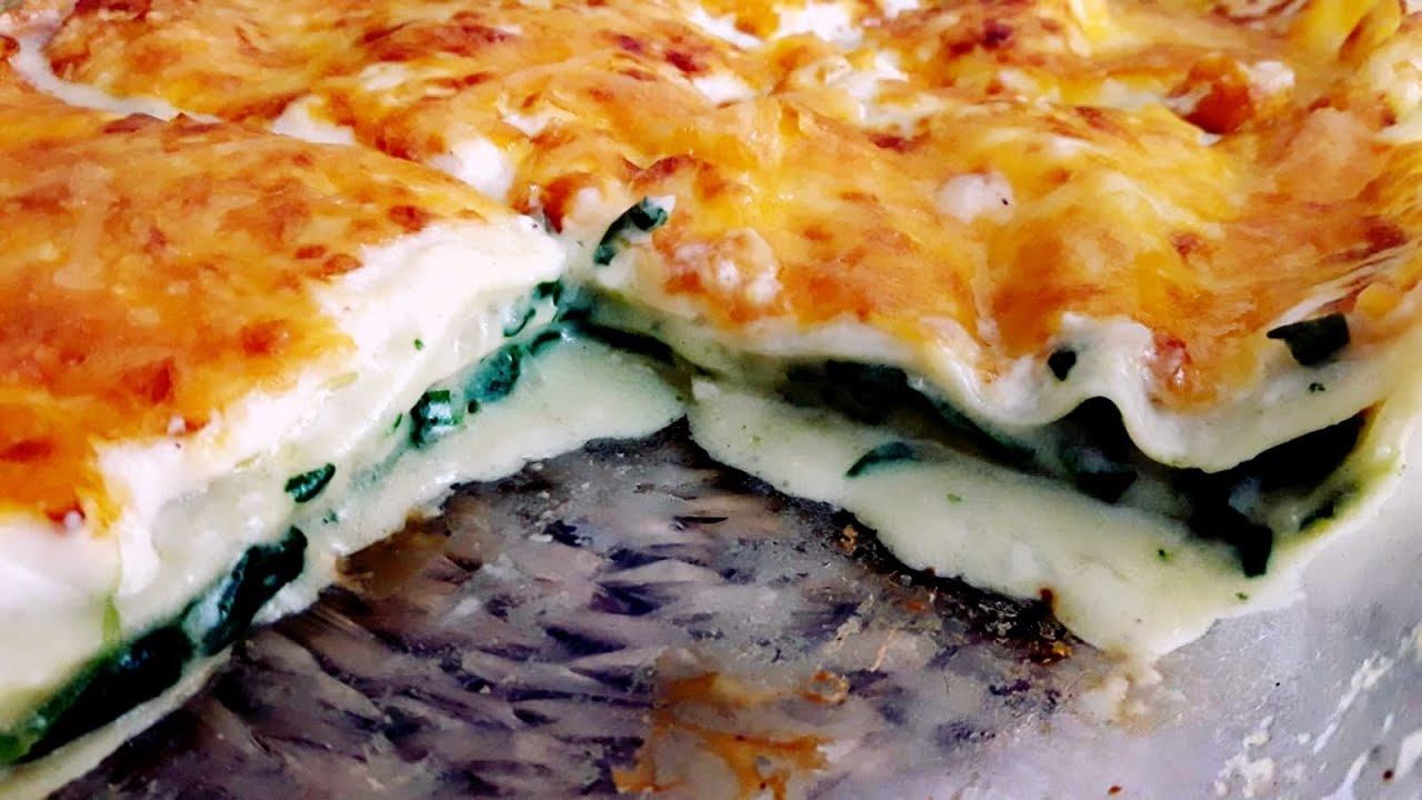 Como preparar una sencilla LASAÑA DE ESPINACAS CON BECHAMEL Paso a paso