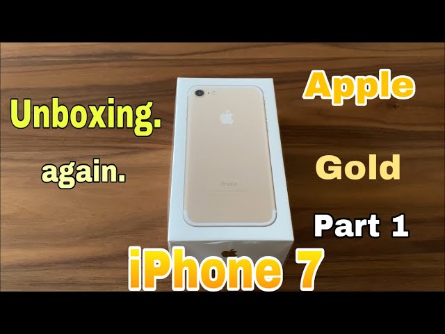 Apple - iPhone7  未開封 Apple iPhone 7 unboxing. ( again.) [ iPhone7 開封 (再
